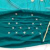 Saree luxuoso de crepe de seda verde modelo Harita Aishwarya