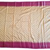 Saree Banarasi Art Silk de seda modelo Suryodaya amarelo e vermelho