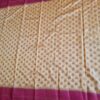 Saree Banarasi Art Silk de seda modelo Suryodaya amarelo e vermelho