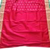 Saree Banarasi Art Silk de seda modelo Gold Nandini vermelho e verde