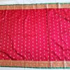 Saree Banarasi Art Silk de seda modelo Gold Nandini vermelho e verde