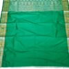 Saree Banarasi Art Silk de seda modelo Gold Nandini vermelho e verde