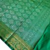 Saree Banarasi Art Silk de seda modelo Gold Nandini vermelho e verde