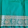 Saree Banarasi Art Silk de seda modelo Gold Nandini vermelho e verde