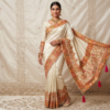 Saree Banarasi Art Silk de seda modelo Royal Mor Haathi