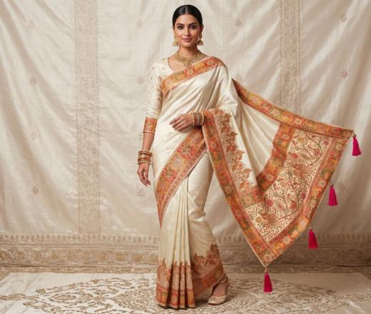 Gemini_Generated_Image_ac8o4yac8o4yac8o Saree Banarasi Art Silk de seda modelo Royal Mor Haathi