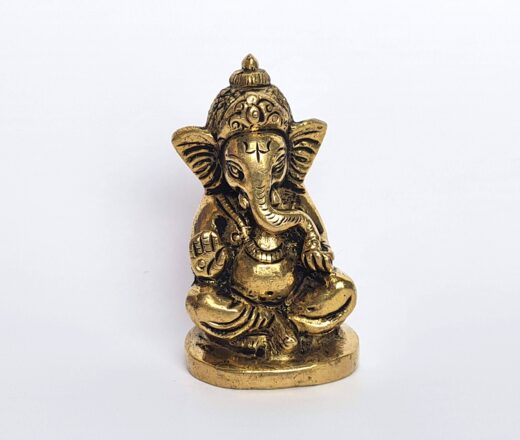 Estátua pequena do Deus Ganesha Mukut-Raja (O Pequeno Rei Divino)