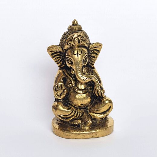 Estátua pequena do Deus Ganesha Mukut-Raja (O Pequeno Rei Divino)