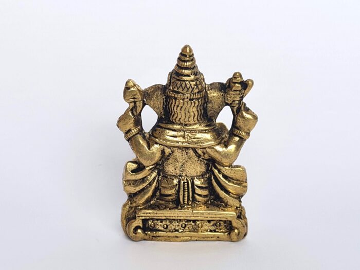 Estátua pequena do Deus Ganesha Chaturbhuja Vaibhav (O Majestoso)