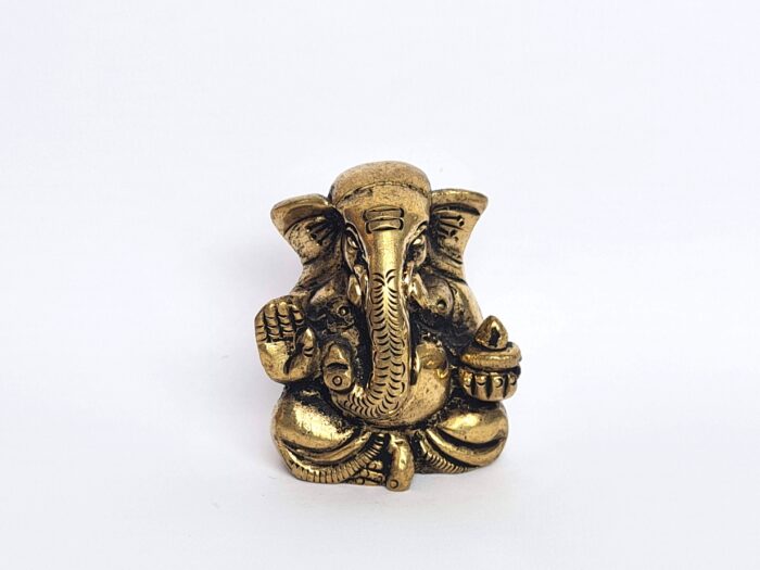 Estátua pequena do Deus Ganesha Tripundra (O Sábio Asceta)