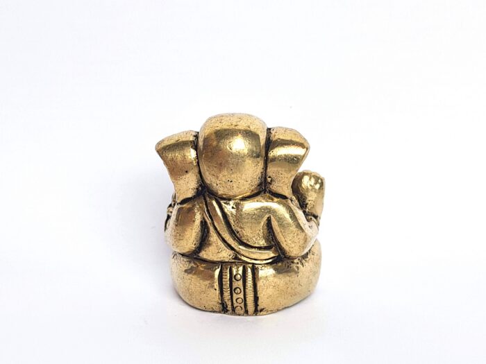 Estátua pequena do Deus Ganesha Shanti-Trishula (O Pacificador)