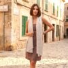 pashmina indiana de lã de cashmere bege mesclada Pashimina indiana de cashmere estampa areia mesclada